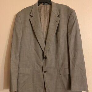 Burberry Tan and Blue Checkered Blazer and pants (suit)